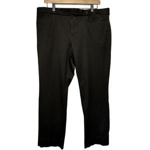 Banana Republic Women Crop Sloan Curvy Fit Tapered Pants Black Size 14